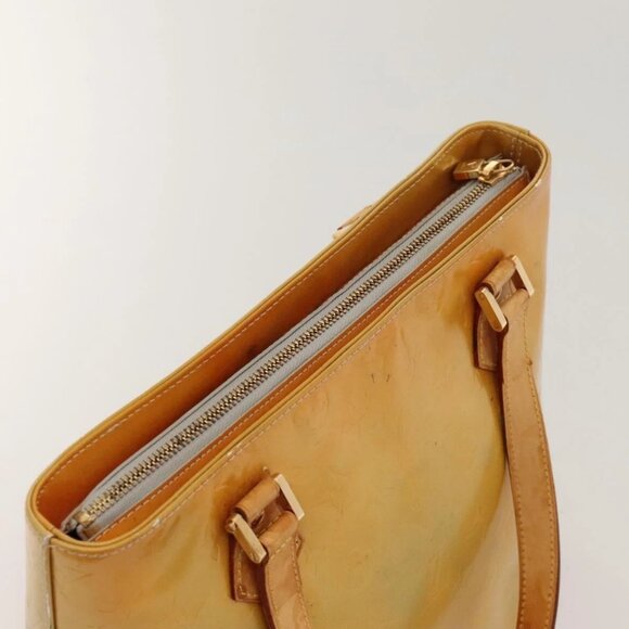 LOUIS VUITTON Monogram Vernis Houston Hand Bag Gris - Picture 6 of 14